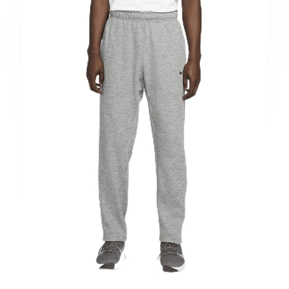 Nike Joggers Therma-Fit Open Hem Gray Sweatpants DQ4856-063 Pockets Mens Size L - Picture 1 of 12